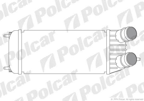 Интеркулер PSA Expert/Jumpy/Scudo 1.6D/Hdi 07- Polcar 2397J8-1