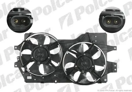 Вентилятор з корпусом / кронштейном Polcar 240123W1