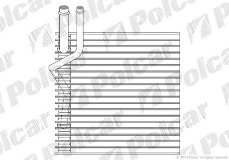 Испаритель кондиционера Polcar 2404P8-1