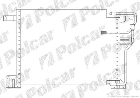 Радіатор кондиціонера Polcar 2405K8B3