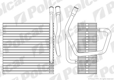 Испаритель кондиционера Polcar 2405P8-1