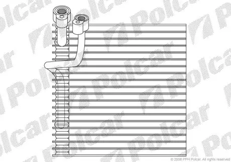 Випарник кондиціонера Polcar 2405P8-2