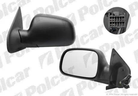 Дзеркало зовнішнє ліве Polcar 240651-2