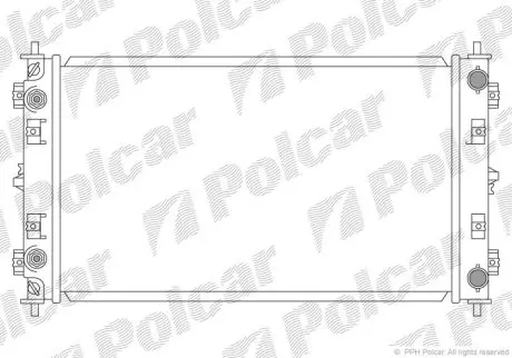 Радіатор охолодження Polcar 241008-1