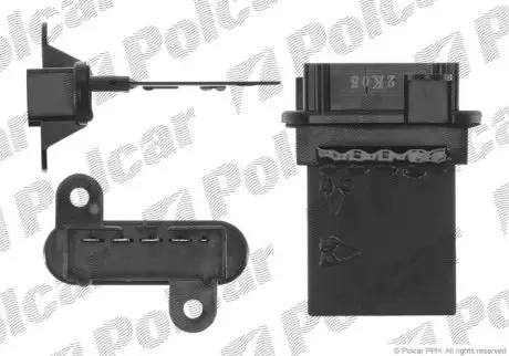 Резистор вентилятора салону Polcar 2437KST-1