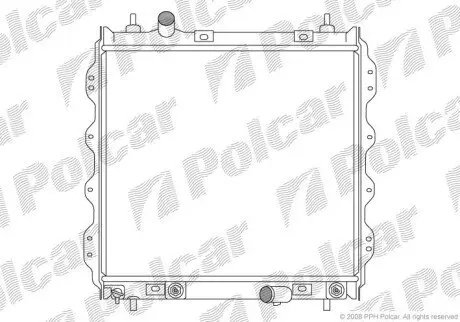 Радиатор охлаждения Polcar 245008-1