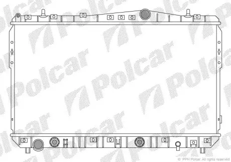 Радіатор охолодження Polcar 250508-2