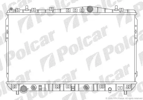 Радіатор охолодження Polcar 2505082K