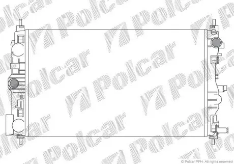 Радіатор охолодження Polcar 250808-1