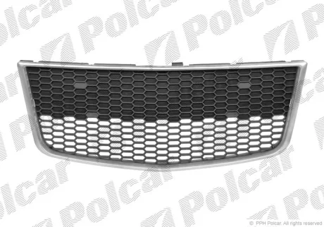 Решітка в бампері середн, AVEO HB, 04.08- Polcar 251527-0