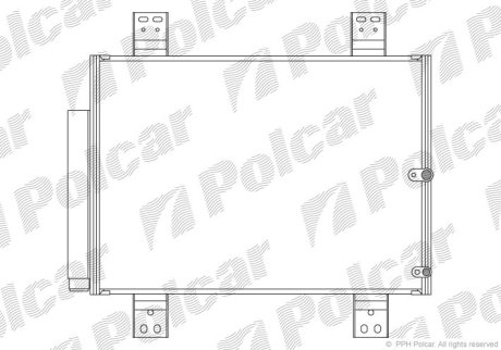 Радіатор кондиціонера Polcar 2621K81K (фото 1)