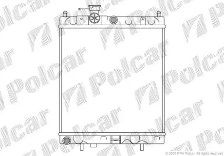 Радиатор охлаждения Polcar 270508-1