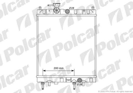 Радіатор охолодження Polcar 270508-4