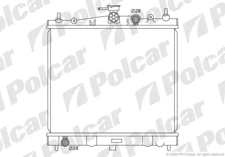 Радіатор охолодження MODUS / GRAND MODUS Polcar 2707084K
