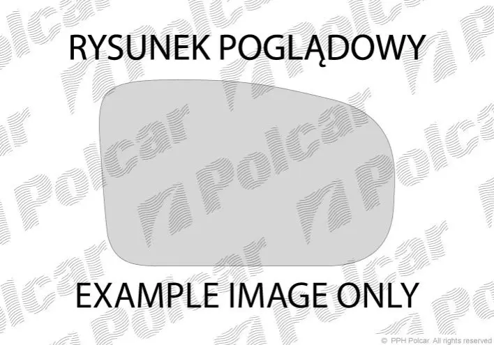 Стекло зеркала наружного правого Polcar 271155-E (фото 1)