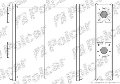 Радіатор обігріву Polcar 2728N8A1