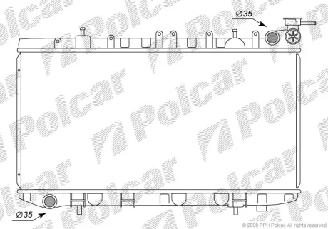 Радіатори охолодження, 100NX (B13), 03.90-0 Polcar 2729085K