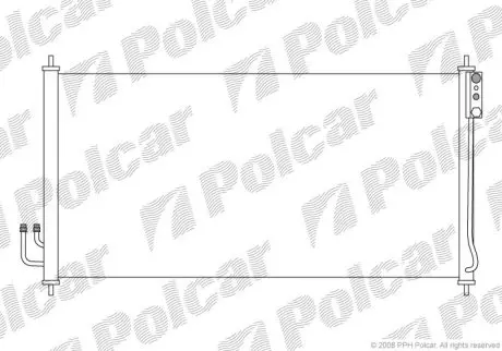 Радиатор кондиционера Polcar 2748K8C1