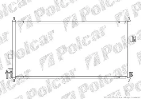 Радіатор кондиціонера NISSAN ALMERA TINO Polcar 2756K8C1