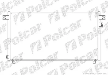 Радіатор кондиціонера Polcar 2777K83K