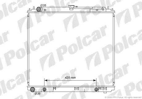 Радіатор охолодження Polcar 2782082K