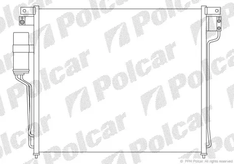 Радіатор кондиціонера NIS.PATHFINDER, 08- Polcar 2783K8C1