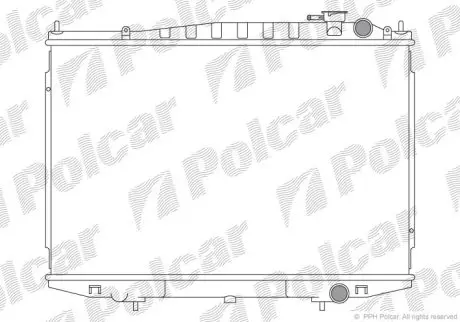 Радіатор охолодження Polcar 279608-1