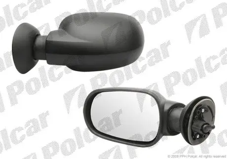 Дзеркало зовнішнє ліве (мех.) Dacia Logan 04- Polcar 2800511M