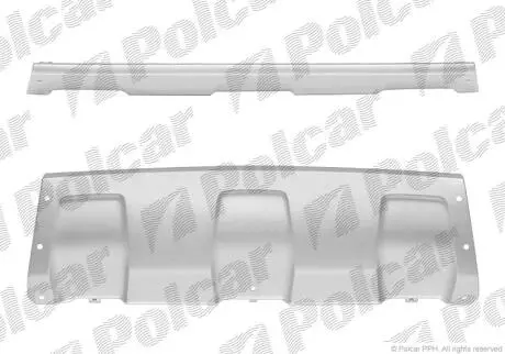 Защита бампера нижняя DUSTER, 01.10- Polcar 28203417