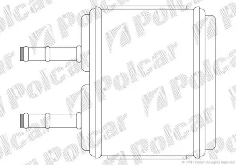 Радіатор обігріву Polcar 2901N8-1