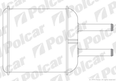 Радіатор пічки Matiz / Chery QQ Polcar 2902N8A1 (фото 1)