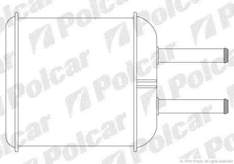Радіатор пічки Matiz / Chery QQ Polcar 2902N8A1