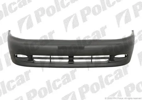 Бампер передній чорний Daewoo Lanos 98- Polcar 291207-1