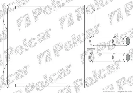 Радіатор обігріву Polcar 2912N8-1