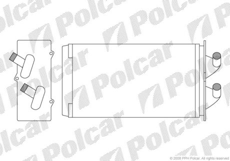 Радіатор обігріву Polcar 3001N8-1