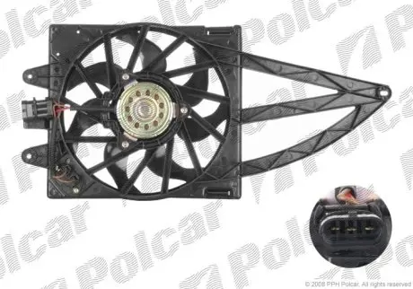 Вентилятор с корпусом/кронштейном Polcar 300323W3