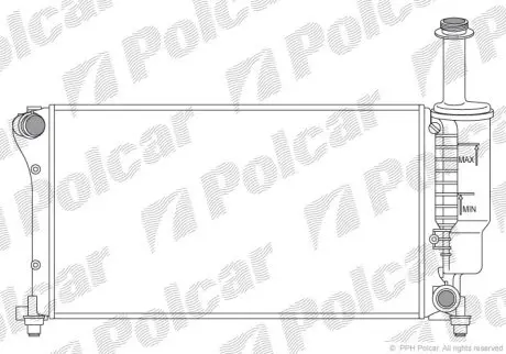 Радиатор охлаждения Polcar 300408-5