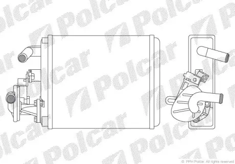 Радиатор обогрева Polcar 3004N8-1