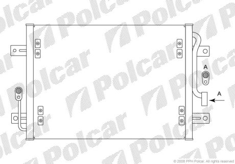 Радиатор кондиционера Polcar 3005K8C1