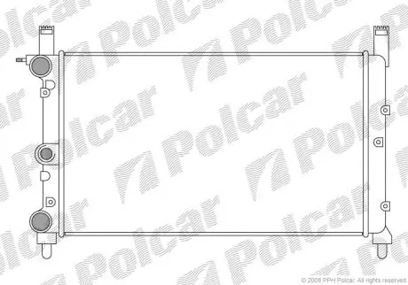 Радіатор охолодження Polcar 301608-1