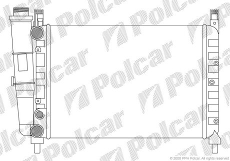 Радіатор охолодження Polcar 301608-7