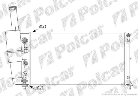 Радіатори охолодження Polcar 301708-6