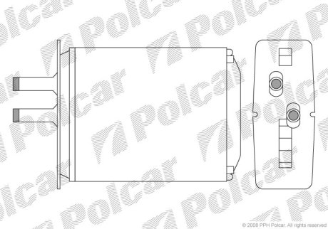 Радиатор обогрева Polcar 3017N8-2