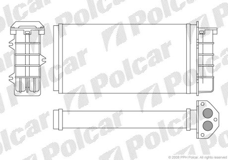 Радиатор обогрева Polcar 3018N8-1