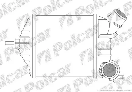 Радіатор повітря (Інтеркулер) Polcar 3022J81X