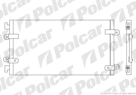 Радиатор кондиционера Polcar 3022K8C3