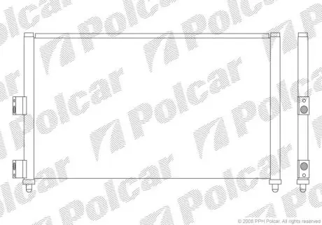 Радіатор кондиціонера Polcar 3023K8C3