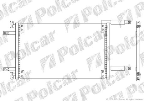 Радіатор кондиціонера Polcar 3040K82X