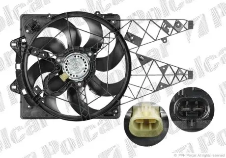 Вентилятор с корпусом/кронштейном Polcar 304223W3