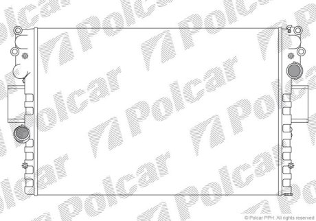 Радіатор охолодження Polcar 305208A4